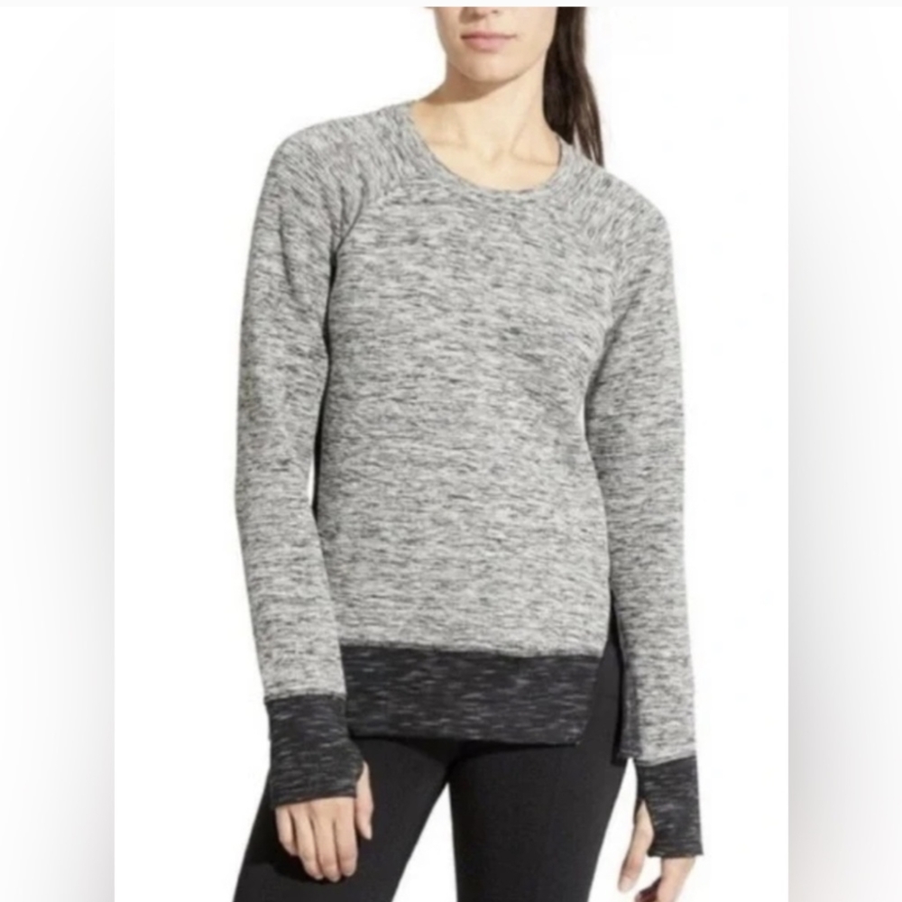 Athleta pullover heather grey size small
